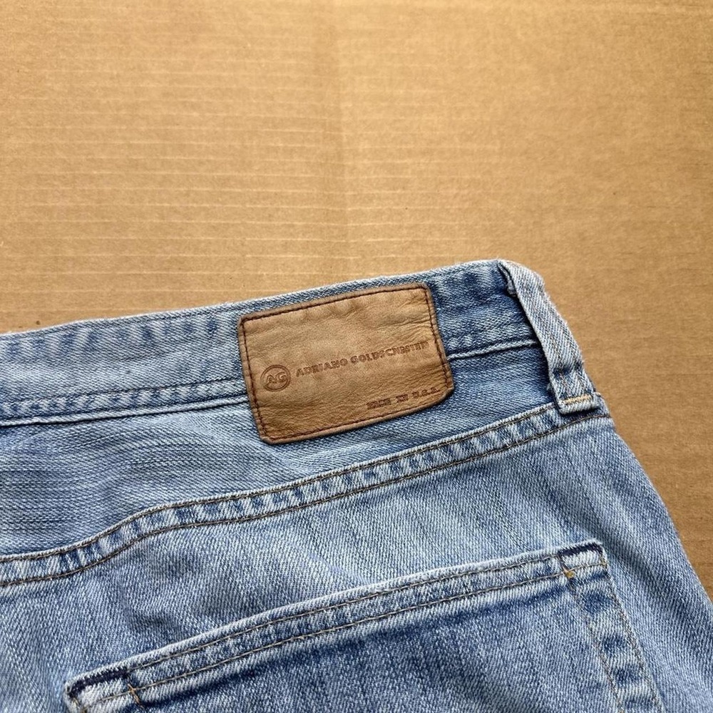 AG Adriano Goldschmied Graduate Jeans Made in USA Mens Sz 34x31 Light Tailored - Picture 4 of 7